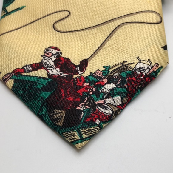 FR Ferrell Reed for J.W. Blaine’s Ltd 100% Italy Silk Tie Christmas theme. - Picture 2 of 10